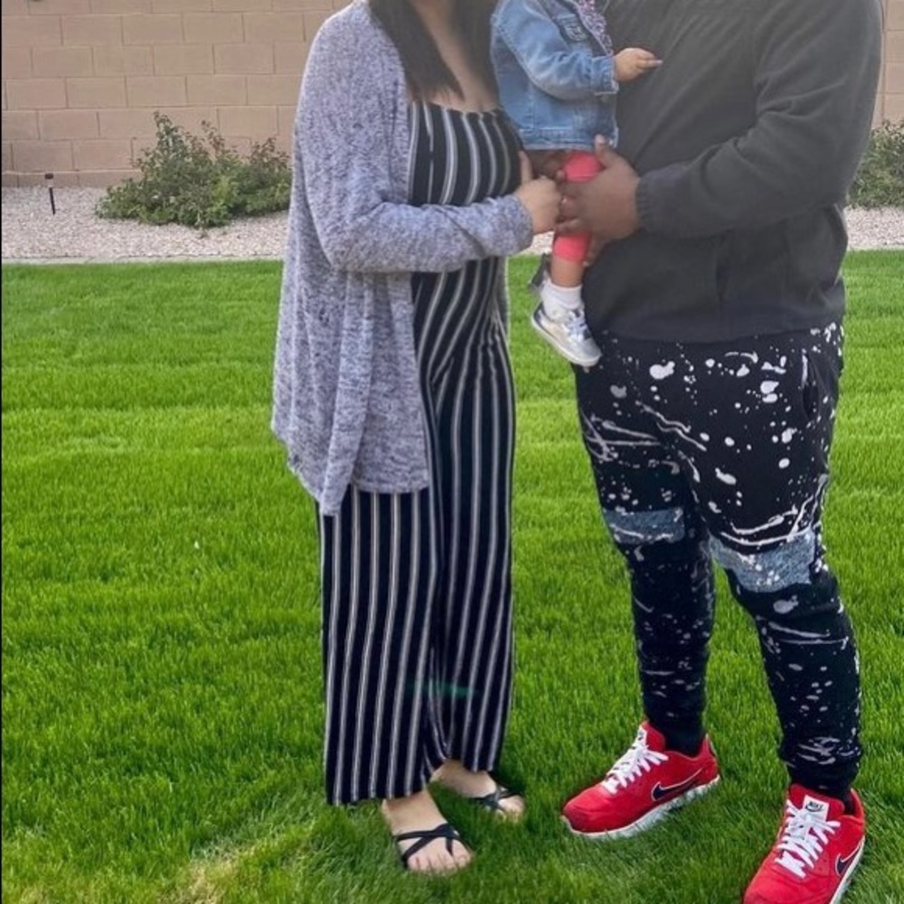 Long Striped Jumpsuit